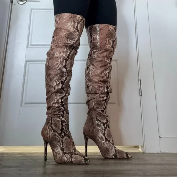 Jessica Simpson Over the Knee Stiletto Boots - Picture 2 of 5